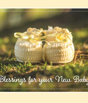 Blessings for Your New Baby Enrollment Card