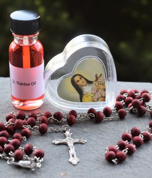 St. Thérèse Rose-Scented Rosary and Healing Oil
