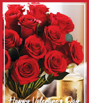 Red Roses Valentine's Day Enrollment Card