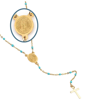 Our Lady of Mount Carmel Rosary Necklace