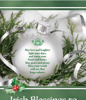 Irish Christmas Blessings Enrollment Card