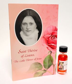 Saint Thérèse Relic Healing Oil and Prayer Booklet