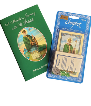 Month's Journey with St. Patrick Prayer Book and Chaplet Set