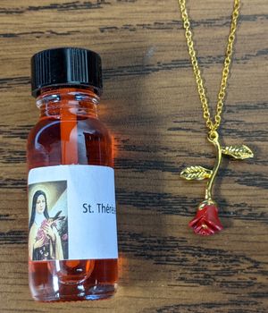 St. Thérèse Rose Necklace & Healing Oil