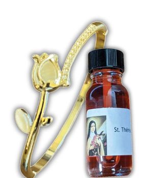 St. Thérèse Relic Healing Oil and Bracelet Set