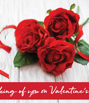 Red Roses Valentine's Day Enrollment Card