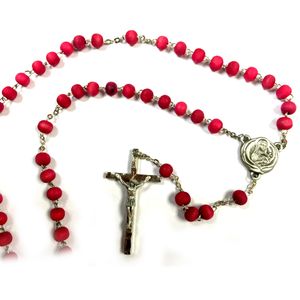 Saint Thérèse Rose-Scented Wood Bead Rosary