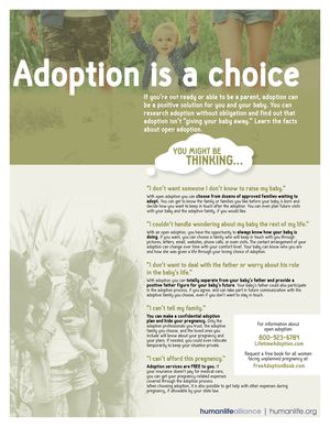 Adoption is a choice Fact Sheet
