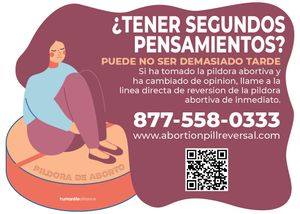 4. Abortion Pill Reversal Sticker - Spanish