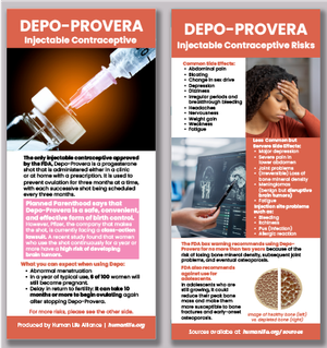 Depo-Provera Injectable Contraceptive Fact Card
