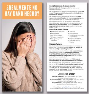 No Harm Done? Spanish Fact Card