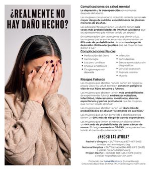 No Harm Done? Spanish Fact Card