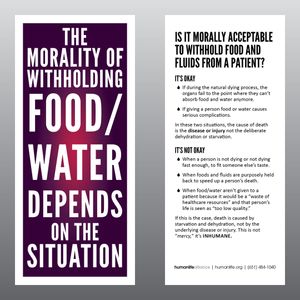 The Morality of Withholding Food/Water Card