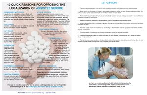 Physician Assisted Suicide Fact Sheet