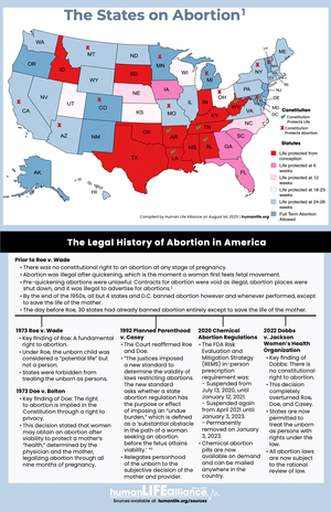 The States on Abortion Poster