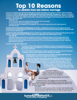 Top 10 Abstinence Religious  Fact Sheet