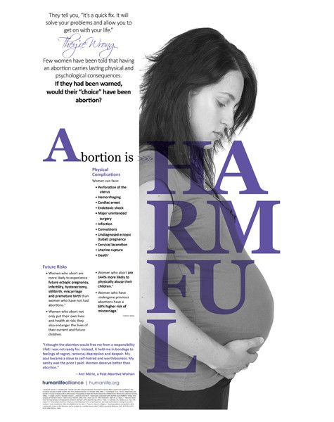 Abortion Is Harmful Poster — Human Life Alliance