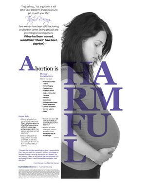 Abortion is Harmful Poster