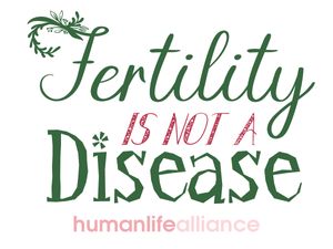 Fertility is not a diasese Laptop/Bumper Sticker
