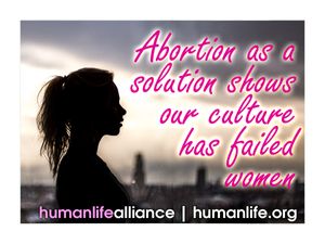 Abortion as a solution shows our culture has failed women Laptop/Bumper Sticker