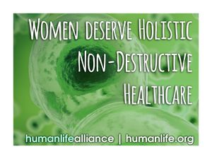 Women deserve holistic Non-Destructive Healthcare Laptop/Bumper Sticker