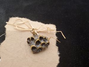 Dark Wasp Nest Pendant