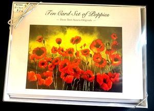 Note Card Set-Poppies