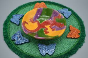 Blue and orange Butterflies