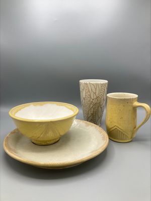 3-Part Ceramic Dinner Setting