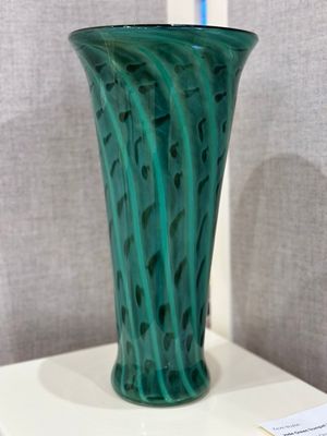 Jade Green Trumpet Vase