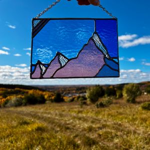 Intro to Stained Glass: Purple Mountain Majesty