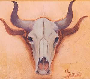 Bronzed Cowskull