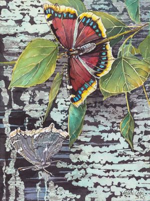 Magical Mourning Cloak Butterfly