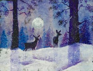 The Woods on a Snowy Night