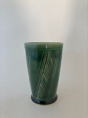 Carved Green Tumbler