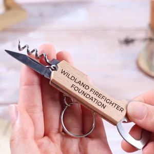 Keychain Corkscrew / Bottle Opener