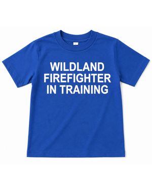 Wildland Firefighter In Training T Blue