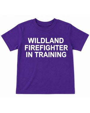 Wildland Firefighter In Training T Purple