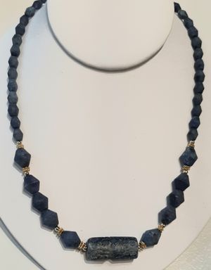 KJK Lapis Lazuli Cylinder Seal Necklace