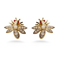 Crystal Bee Earrings