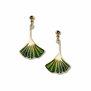 David Howell Ginkgo Leaf Earring