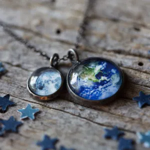 Yugen Earth Moon Pendant Necklace