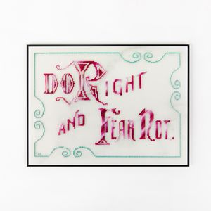 Do Right and Fear Not Plaque