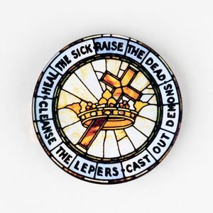 Cross and Crown Acrylic Magnet