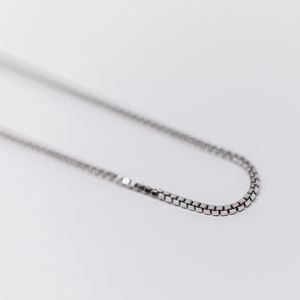 Sterling Silver Box Chain Necklaces