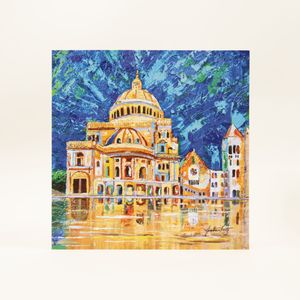 The Mother Church Impressionist Painting Notecard