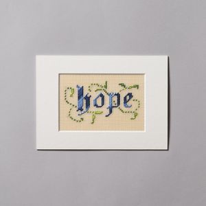 Hope - Matted Cross-Stitch