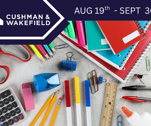 Cushman and Wakefield Back-to-School Drive