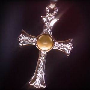 Silver-Styled Cross Necklace