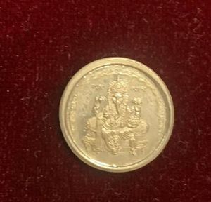 Vinayaka Chaturthi  Small Silver Ganapathi Coin